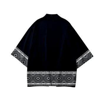 6XL 5XL 4XL Tradicinių Spausdinimo Laisvi Marškinėliai Japonijos Megztinis Moterims, Vyrams Harajuku Kimono Viršūnes Palaidinė Yukata Drabužiai 1