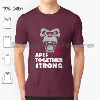 Stiprus Marškinėliai 100% Medvilnė, Patogus, Aukštos Kokybės Stiprus Gorila