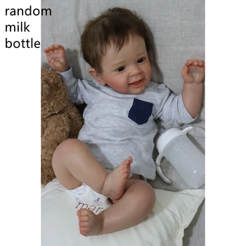 60cm Reborn Baby Lėlės Bonecas Infantil Įsišaknijusi Plaukų Kūdikių Yannik Dovana Gimtadienio, Kalėdų 2