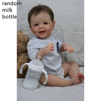 60cm Reborn Baby Lėlės Bonecas Infantil Įsišaknijusi Plaukų Kūdikių Yannik Dovana Gimtadienio, Kalėdų 3