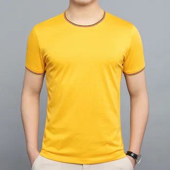 Vasarą, Geltona Pločio T-shirts didelio Dydžio, Mėlyna Retro Anglija Klasikinis Negabaritinių Kostiumas Rožinė Sportišką Vasaros Mens Tee Vyriški Laisvalaikio Palaidinė