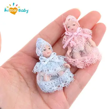 1:12 Miniatiūriniai Lėlių Cute Baby Doll Žmonės Modelis Kūno Sąnarių Kilnojamojo Lėlės, Už Lėlių Decoaration Naujas