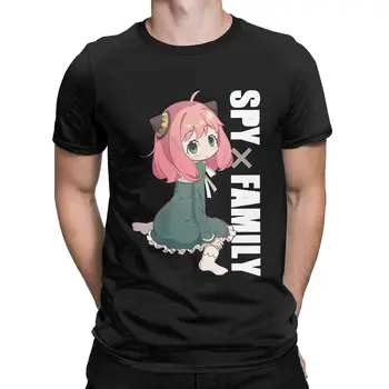 Ania Spy X Šeimos dovana Marškinėliai Vyrams 100% Medvilnės Įdomus Marškinėliai Apvalios Apykaklės Anime lover Tee trumpomis Rankovėmis Drabužius Originalas