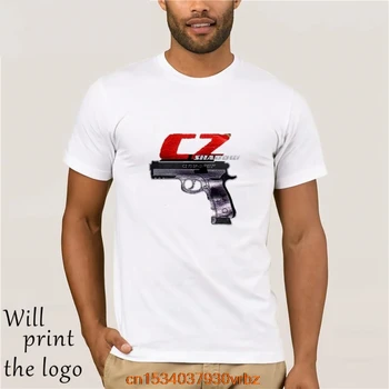 CZ 75 Shadow 2 Marškinėliai Tee Naujo Modelio Dizainas CZUB CZ