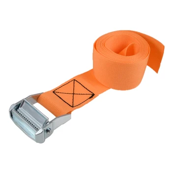 uxcell 2,5 M x 5cm Tvirtinimo Diržas Krovinių pensinis Dirželiai su Cam Lock Sagtis 500Kg Darbo krūvį, Oranžinė 0