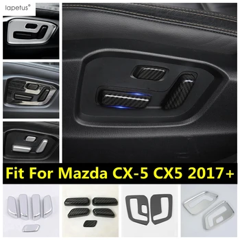 ABS / Nerūdijančio Plieno Automobilio Sėdynę Sureguliuokite Mygtuką Skydelio Rėmas Viršelio Dekoras Apdailos Reikmenys, Interjero Mazda CX-5 CX5 2017 - 2022 