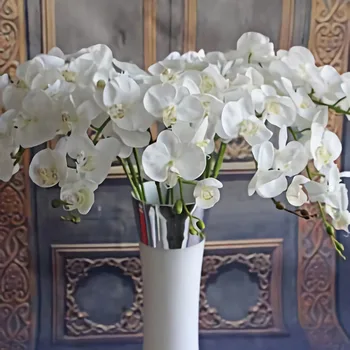 Frigg 1 Puokštė Dirbtinių Drugelių Orchidėja Dirbtinių Gėlių Dekoras Šilko Gėlių Puokštė Phalaenopsis Nekilnojamojo Touch Netikrą Gėlių
