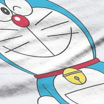 Šypsena Kawaii Merginos, Moterys T-Shirt Doraemon Kawaii Robotas Katė Manga 5XL Blusas Harajuku Atsitiktinis Trumpas Rankovės Derliaus Negabaritinių Viršūnės 2