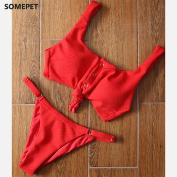Bikini moterų maudymosi kostiumėlį 2021 Moterų Maudymosi Kostiumą, Brazilijos Seksualus Bikini Push Up maudymosi Kostiumėliai Moterims, maudymosi kostiumėlį 2 lizdinė Biquini 2