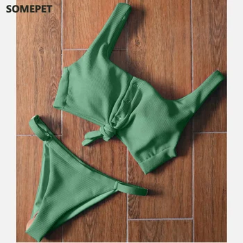Bikini moterų maudymosi kostiumėlį 2021 Moterų Maudymosi Kostiumą, Brazilijos Seksualus Bikini Push Up maudymosi Kostiumėliai Moterims, maudymosi kostiumėlį 2 lizdinė Biquini 3