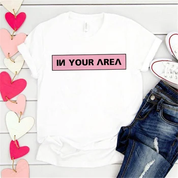 Vasaros marškinėliai Lady Viršūnes Estetika Gėlių aš Darau viską, Print T shirt Moterims Atsitiktinis Animacinių filmų trumpomis Rankovėmis moteriška Tee marškinėliai 1