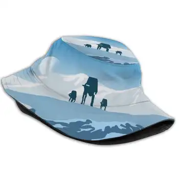 Hoth, Sulankstomas Panama Kibiro Kepurę Bžūp Hoth Planetos Atat Ice Blue Sky Kalnų