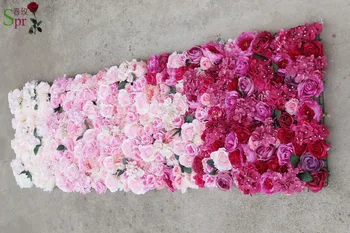 SPR 2.4*2,4 m Nemokamas Pristatymas vestuvių ombre gėlių siena balta rožinė raudona vestuvių fonas dirbtinių gėlių eilės arch dekoratyvinis flore