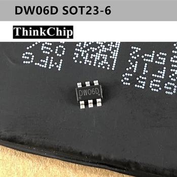 (100vnt) DW06D DW06 SOT23-6 SMD Ličio Baterija Apsaugos Lustas