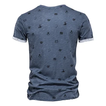 Vyriški Trumpi Rankovėmis marškinėliai 2022 Amoi Medvilnės Geometrinis Spausdinti marškinėliai vyriški Paplūdimio T-shirt 1