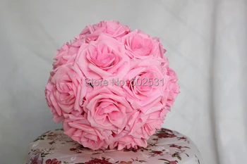 SPR Nemokamas pristatymas 25CM*12pcs Pomander rožių kamuolį vestuvių bučiavosi gėlių kamuolys šalis/namų puošybai flowe 0