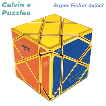 Super Fisher 3x3x3 Magic Cube Calvin Galvosūkiai Neo Profesinės Greitis Twisty Įspūdį Smegenų Erzinti Švietimo Žaislai 0