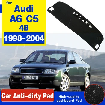 Audi A6 C5 4B 1998-2004 m neslystantis prietaisų Skydelio Kilimėlis Padengti Trinkelėmis skėtį nuo saulės Dashmat Kilimų Automobilių Reikmenys S-line 2003 2002 2001 2000