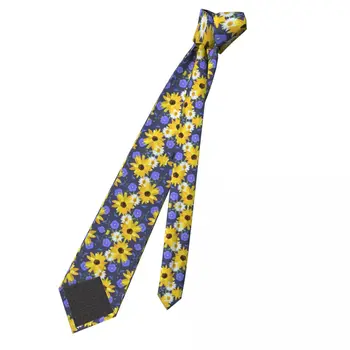 Saulėgrąžų Modelis Vyrų Necktie Liesas Poliesterio, 8 cm Klasikinis Kaklo Ryšius Shirt Mens Priedai Cravat Šalis 1