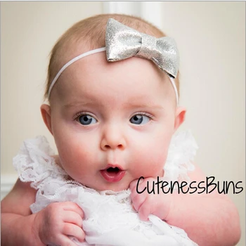 2019 m. didmeninės kūdikių naujagimių, vaikų plaukų aksesuarai baby Sweet Blizgučiai lankas baby merginų galvos plaukų aksesuarai 20pcs/daug 0