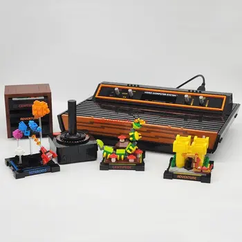 Kūrybos Ekspertas Atari 2600 kasetinį Žaidimų Konsolės Modelio Ss Idėjų Kūrimo Bloką Plytų 10306 Švietimo Vaikas Žaislas 2532pcs