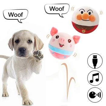 Elektroninių Naminių Šunų Žaislas Kamuolys Pet Šoktelėti Šuolis Kamuolius Kalbėti Interaktyvus Šuo Pliušinis Lėlės, Žaislai Naujas Dovana Augintiniai USB Įkrovimo
