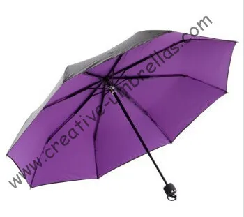Anti-rust skėčiai ,tris kartus, vasaros skėtis,ranka atidaryti,vėjo,krepšys, skėtis,UV apsauga,juoda danga,pantone spalva