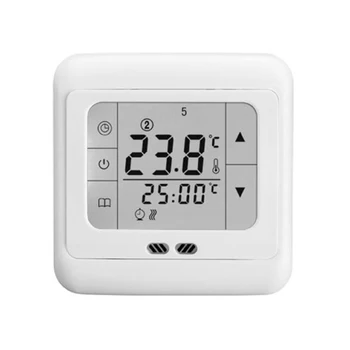 Namų ūkio programuojamas skaitmeninis temperatūros reguliatorius jutiklinis ekranas elektrinės šildymo sistemos, grindų šildymo temperatūros reguliatorius