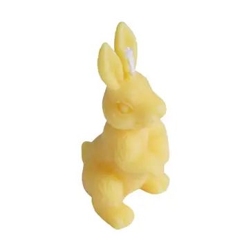 Modeliavimo Triušis Silikono Pelėsių Pyragas Apdaila Easter Bunny Žvakė Priėmimo Formos Aromatizuoti Žvakės Gipso Dervos Pelėsis