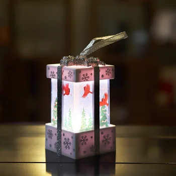 Kalėdų Flameless Mirgėjimas Candle Lantern Dekoratyvinis Patio Lentelė Šalis, Juoda Kabo Žibintai su baterijomis 3