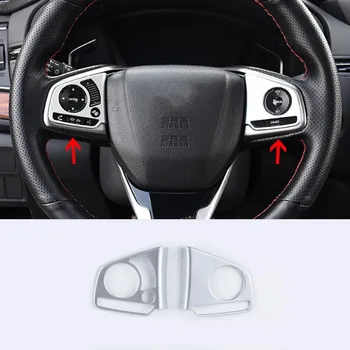 ABS Matinis Honda CR-V CRV 2017 2018 Vairas Mygtuką Dekoratyvinis lipdukas Padengti Trim Automobilių optikos reikmenys 2vnt