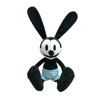 Disney Anime ir Animacinių filmų Oswald Lucky Rabbit Pliušinis Žaislas Kawaii Klasikinis Katytė Minkšti Kimštiniai Lėlės Vaikams Dovanų 40cm 0