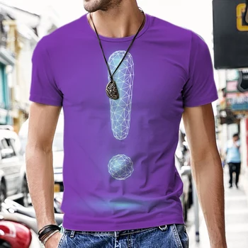 Vyrai T-shirt 3D Spausdinimo AI Duomenų Modelio Kvėpuojantis Mados Prarasti Kietas Vyras Trumpas Rankovės Harajuku O-Kaklo Atsitiktinis Negabaritinių Stiliaus Viršūnes