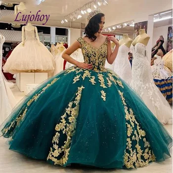 Elegantiškas Nėrinių Quinceanera Suknelės Kamuolys Suknelė Plius Dydis Maskuotis Meksikos 15 metų amžiaus Šešiolika Princesė Saldus 16 Prom Dress