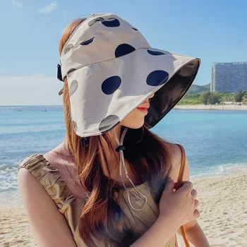 Moterų Skydelis Paplūdimys Skrybėlės Didelio Masto Kraštų, Sulankstomas Reguliuojamas Anti-Uv Moterų Saulės Skrybėlę Lauko Kelionių Panama Ponios Bžūp 1