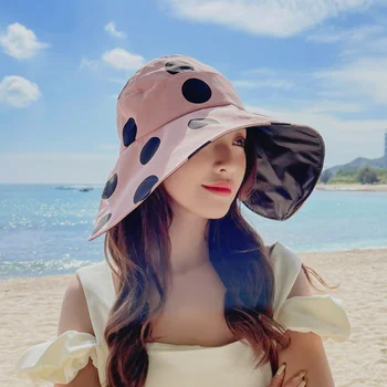 Moterų Skydelis Paplūdimys Skrybėlės Didelio Masto Kraštų, Sulankstomas Reguliuojamas Anti-Uv Moterų Saulės Skrybėlę Lauko Kelionių Panama Ponios Bžūp 5