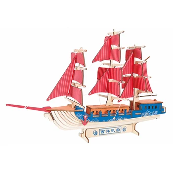 Europos Buriavimo Laivas, Valtis 3D Dėlionės Mediniai Galvosūkiai Keltų Modelis Mokymosi Švietimo Medienos Žaislai Vaikams, Vaikai