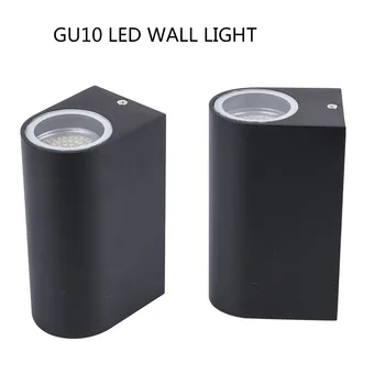 Populiariausių 2x5w led siena lemputė su GU10 sienos lempos vietoje lauko IP65 sodo led žibintas