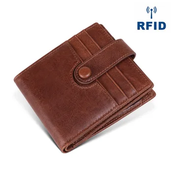 Custom RDA Anti-Magnetinis Odinės Piniginės, vyriškos Piniginės, Verslo Mada Multi-Card-Slot Sankabos Vyrų Vyrų Krepšys