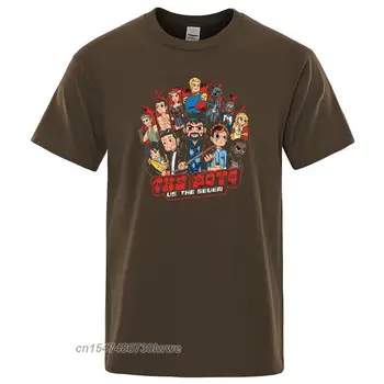 Berniukai Tv Šou Viršūnes Anti Hero T-Shirt Homelander Septyni Vyrai Tee Marškinėliai Atsitiktinis Įgulos Kaklo Streetwear Medvilnės Mados Marškinėlius