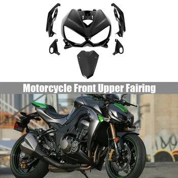 Priekiniai Juoda Motociklo Viršutinės Lauktuvės Priekinis Žibintas Gaubtas Nosies Komplektas Tinka Kawasaki Z1000 2014-2019