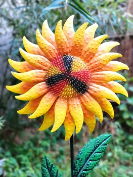 Namų Dekoro Sodo Puošmena Lauko Dirbtinis Saulėgrąžų Modeliavimas Gėlių Ornamentu Kūrybos Šiaurės Kraštovaizdžio Botanika Apdaila 1