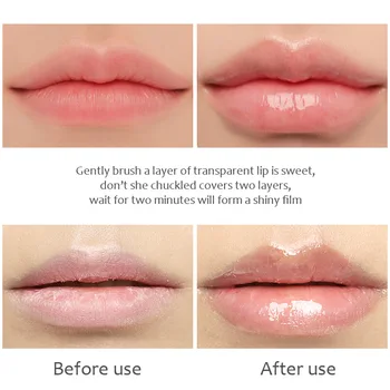 5ml skaidrus lūpų blizgesys susilpninti lūpų linijas, pagerinti lūpų elastingumą Lūpų praturtinti naftos Lūpų priežiūra odos priežiūros produktas Nemokamas Pristatymas 1