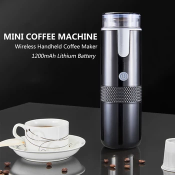 Nešiojamų Belaidžio Kavos Aparatas Kelionės Lauko Mini Kavos Virimo Aparatas Įmontuota Baterija Įkraunama Rankinį Espresso Maker Mašina