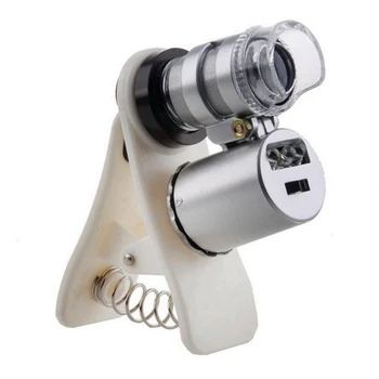 60X Didinamojo Stiklo Telefone Įrašą Didinamojo Stiklo Mobiliojo Telefono Nešiojamų Papuošalų Loupe Mobile Mini Mikroskopą