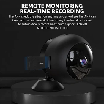 1080P Belaidės Stebėjimo Kamera, Naktinio Matymo HD Priežiūra, Apsaugos Kamera, Baterija Plataus Kampo Nuotolinio Stebėjimo 5
