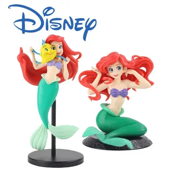 Disney 4 Filmukai Q Kleine Zeemeermin Prinses Staande Zitten Super High-end Pop PVC Modelis Collectie Speelgoed Meisje Dovana