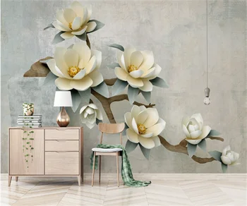 Europos ir Amerikos bonsai gėlių 3d trimatis reljefo gėlių TV foną, sienų tapyba profesinės užsakymą tapetai