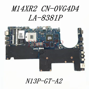 KN-0VG4D4 0VG4D4 VG4D4 Aukštos Kokybės Mainboard M14XR2 M14X R2 Nešiojamas Plokštė LA-8381P DDR3 N13P-GT-A2 SLJ8C 100%Testuotas OK
