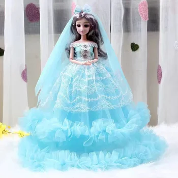 Princesė Nustatyti Dirbtinė Lėlė 45CM Mergina vaikų Namuose Parduotuvė Žaislų Gimtadienio Dovana 2